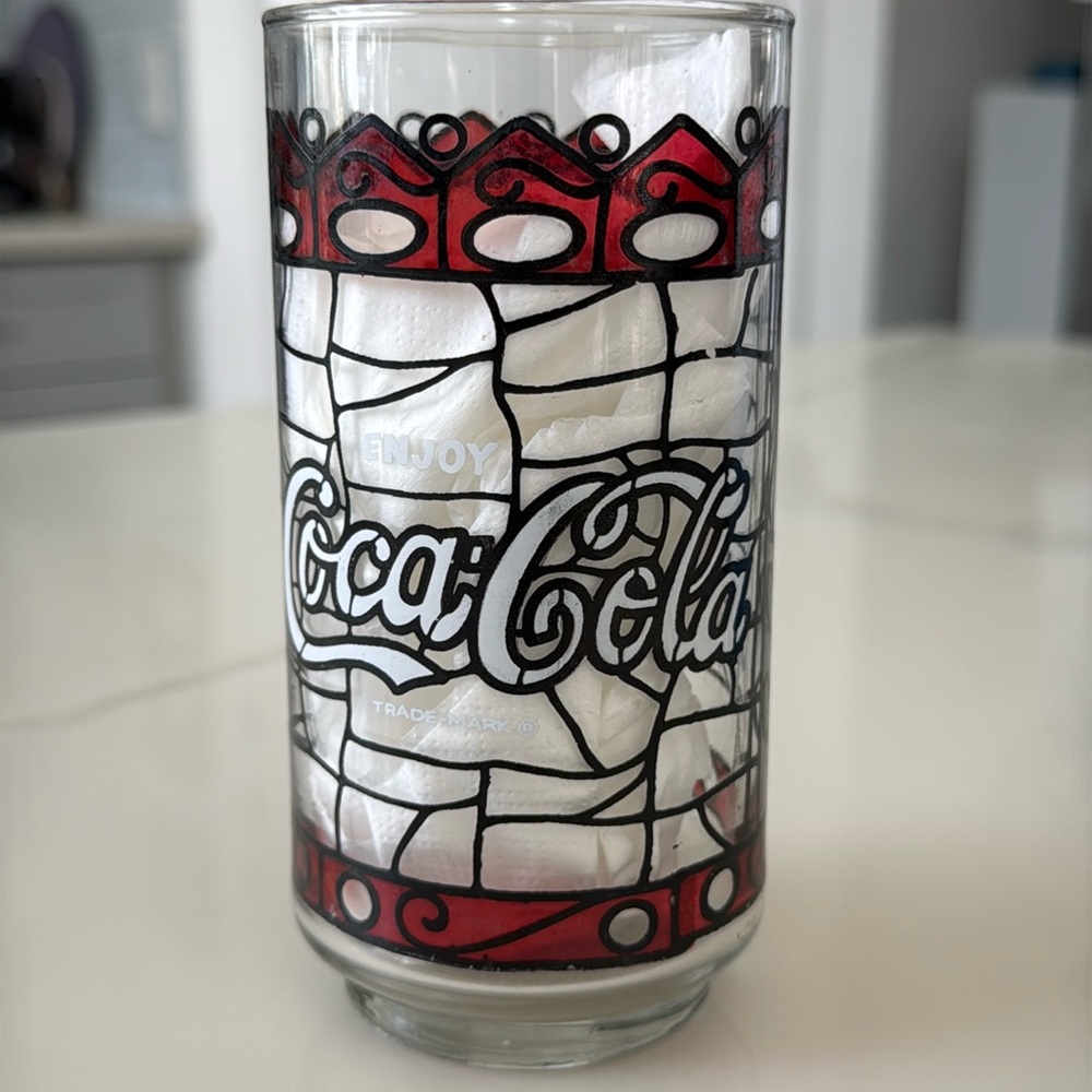 Vintage Jolly Rodger Coca Cola glass